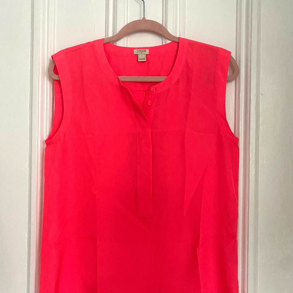 J. Crew Women's Sleeveless Top - Vibrant Pink